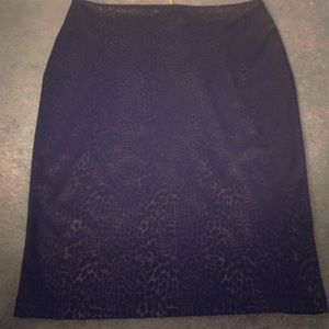 Black pencil skirt